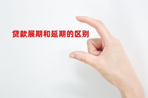 贷款展期是什么意思「贷款展期和延期的区别」